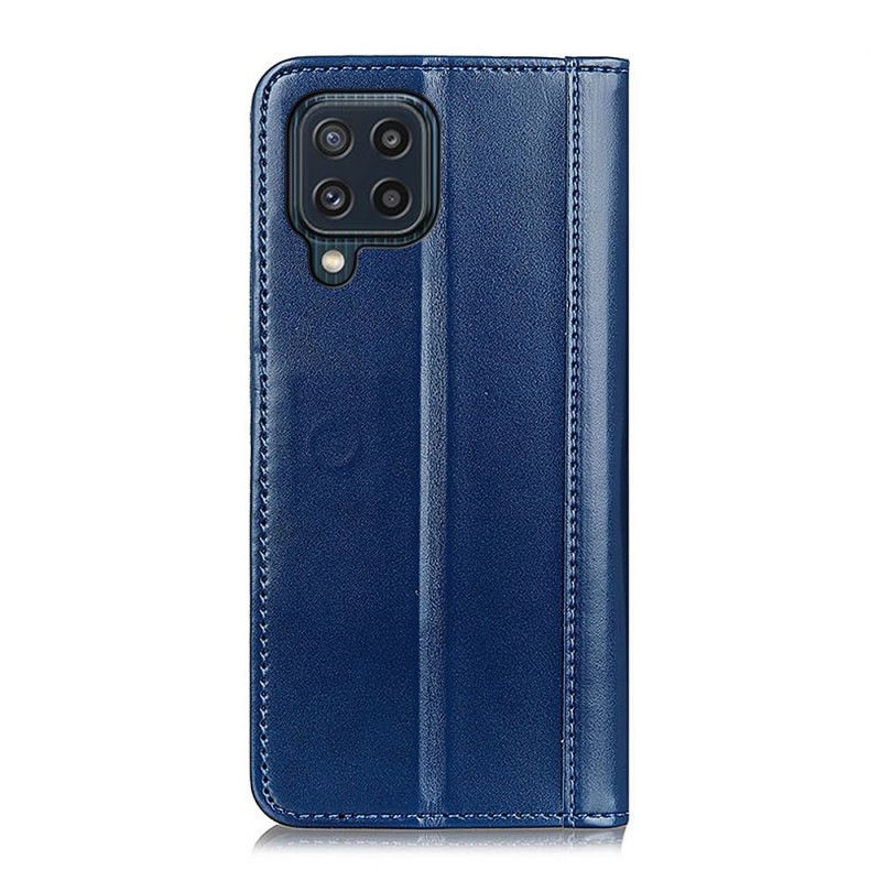 Flip Cover Samsung Galaxy M32 Cuir Fendu Brillant