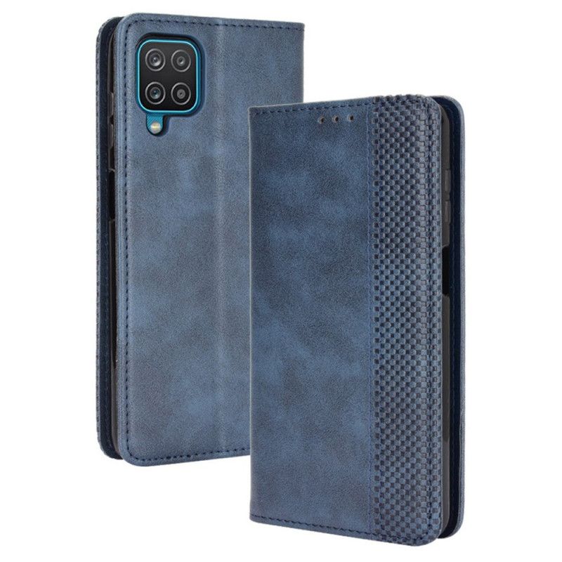 Flip Cover Samsung Galaxy M32 Effet Cuir Vintage Stylisé