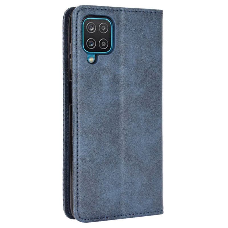 Flip Cover Samsung Galaxy M32 Effet Cuir Vintage Stylisé