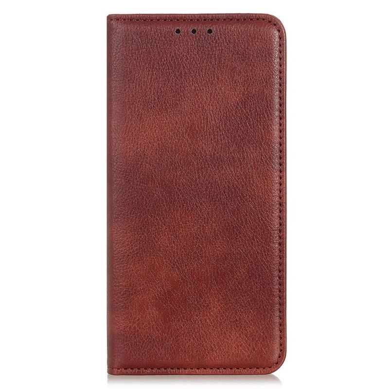 Flip Cover Samsung Galaxy M33 5G Cuir Fendu Litchi