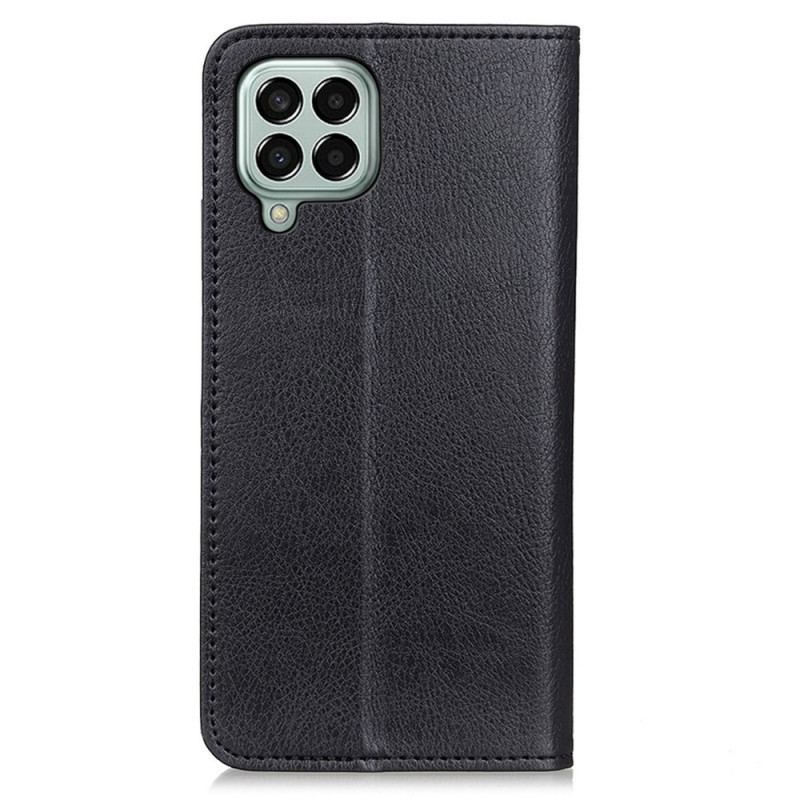 Flip Cover Samsung Galaxy M33 5G Cuir Fendu Litchi