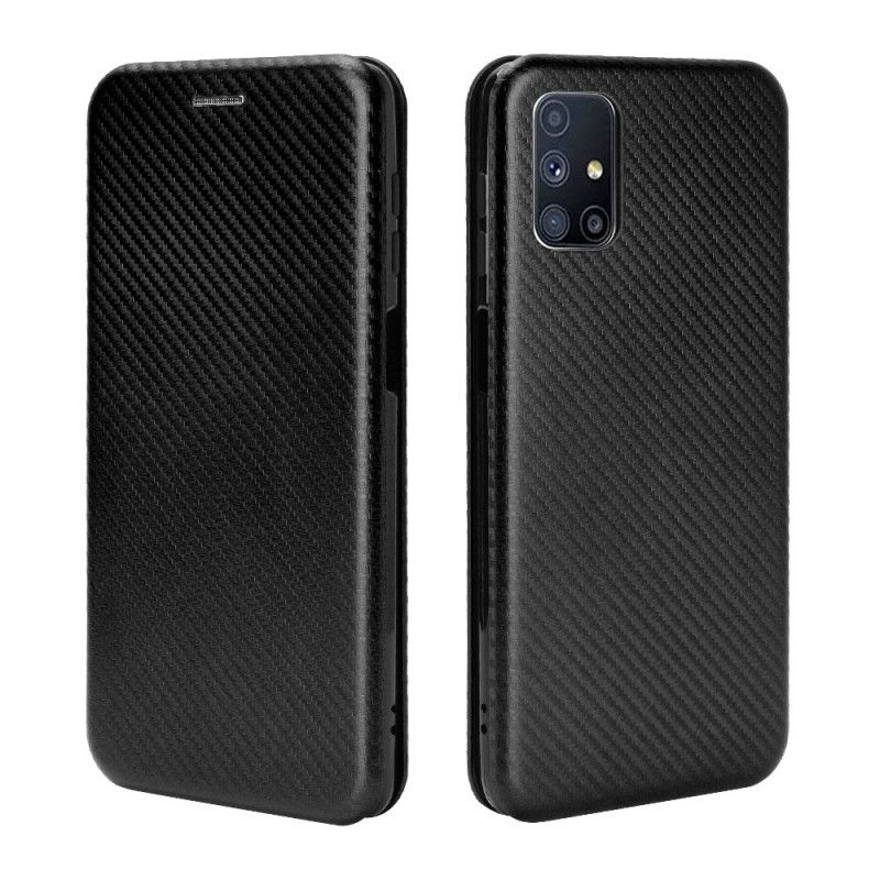 Flip Cover Samsung Galaxy M51 Fibre Carbone