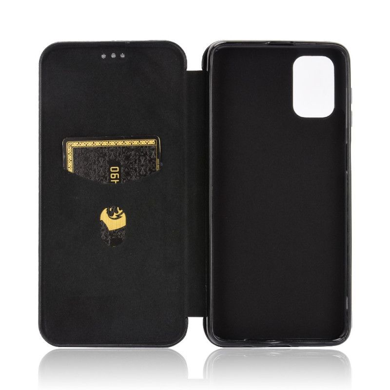 Flip Cover Samsung Galaxy M51 Fibre Carbone