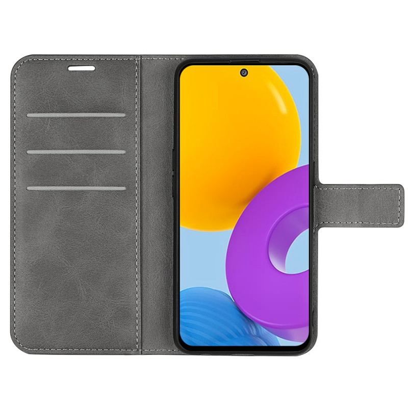 Flip Cover Samsung Galaxy M52 5G Cuir Élégant