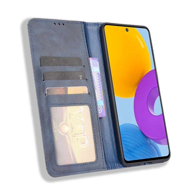 Flip Cover Samsung Galaxy M52 5G Simili Cuir Doux