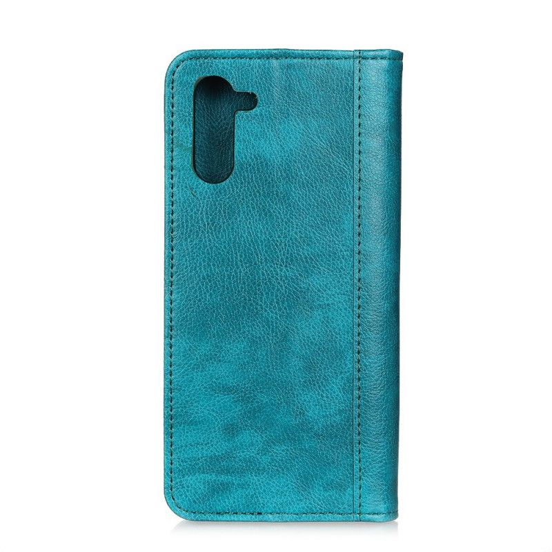 Flip Cover Samsung Galaxy Note 10 Version Cuir Fendu