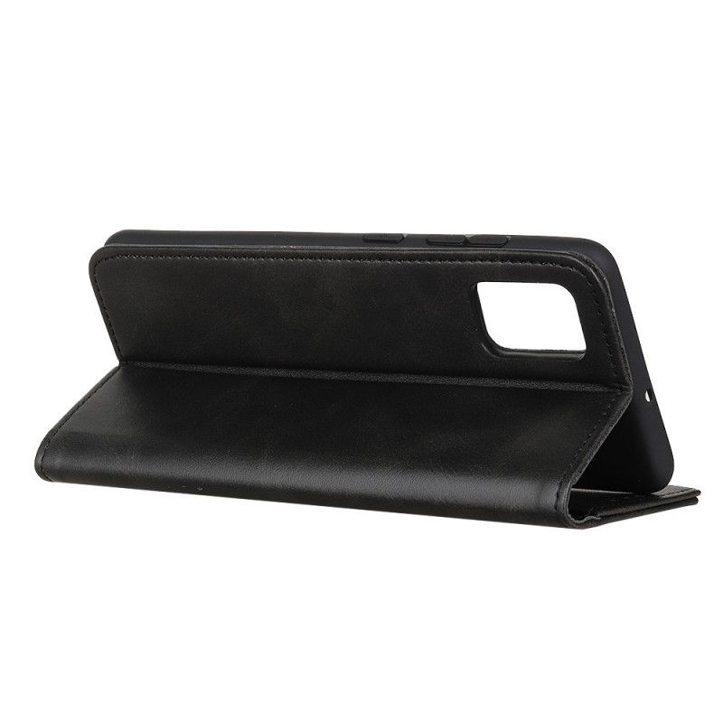 Flip Cover Samsung Galaxy Note 20 Cuir Fendu Élégance