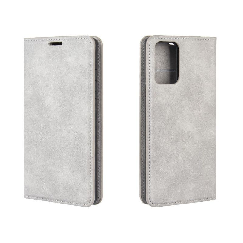 Flip Cover Samsung Galaxy Note 20 Effet Cuir Douceur