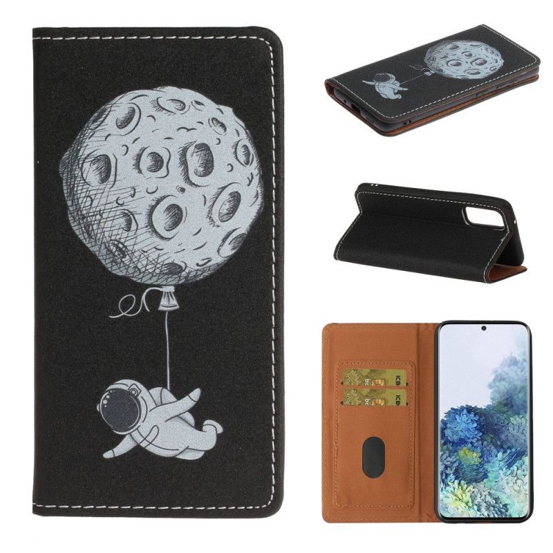 Flip Cover Samsung Galaxy Note 20 Moon Balloon