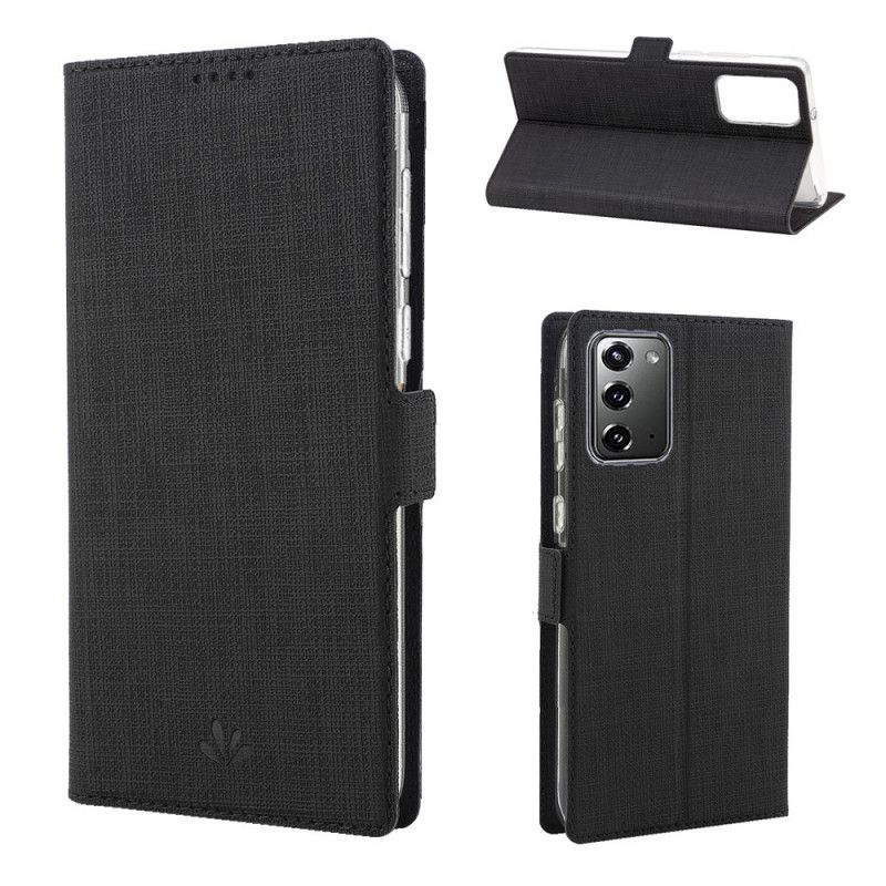 Flip Cover Samsung Galaxy Note 20 Texturée Vili Dmx