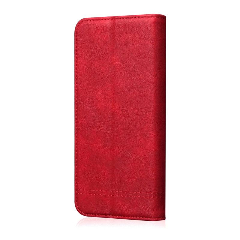Flip Cover Samsung Galaxy S10 5g Effet Cuir Coutures