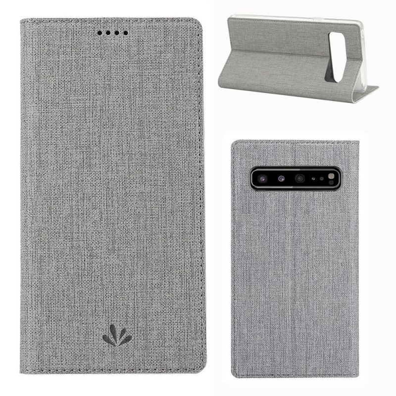 Flip Cover Samsung Galaxy S10 5g Texturée Vili Dmx