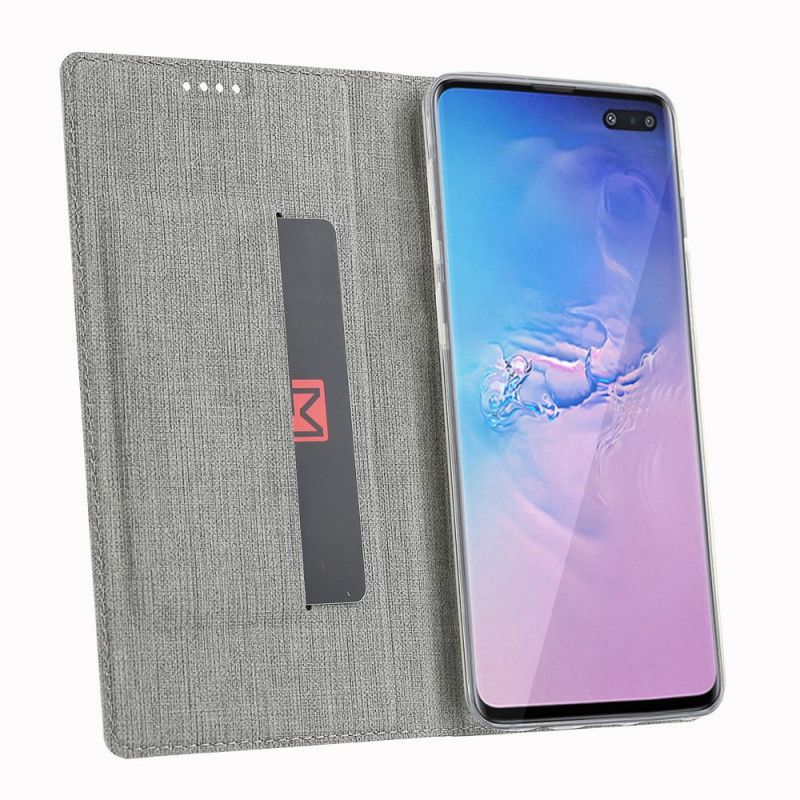 Flip Cover Samsung Galaxy S10 5g Texturée Vili Dmx