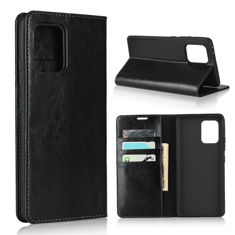 Flip Cover Samsung Galaxy S10 Lite Cuir Véritable