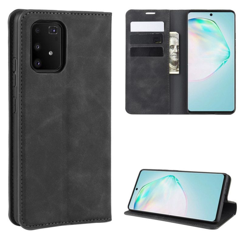 Flip Cover Samsung Galaxy S10 Lite Effet Cuir Douceur