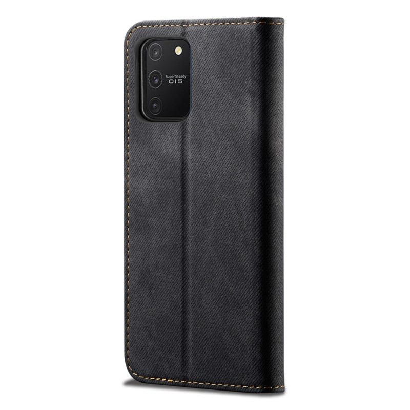 Flip Cover Samsung Galaxy S10 Lite Tissu Jeans