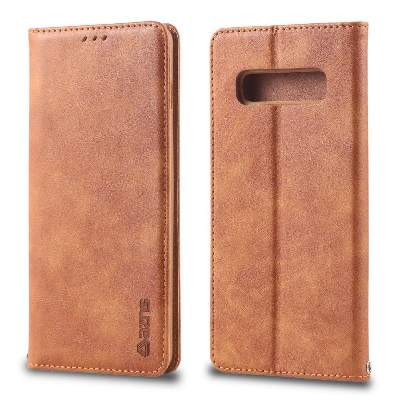 Flip Cover Samsung Galaxy S10 Plus Azns Rétro