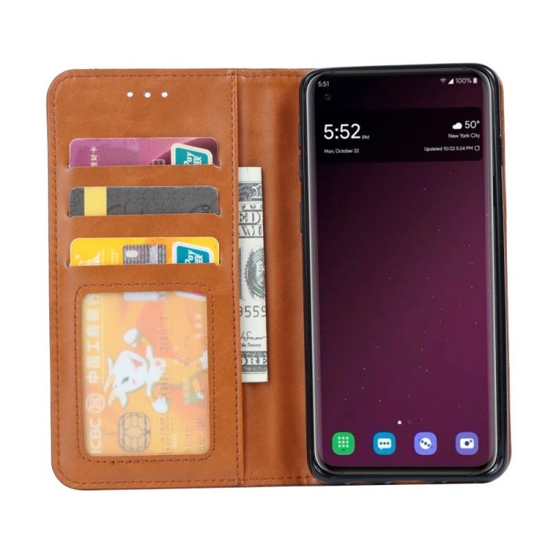 Flip Cover Samsung Galaxy S10 Plus Simili Cuir Porte-cartes