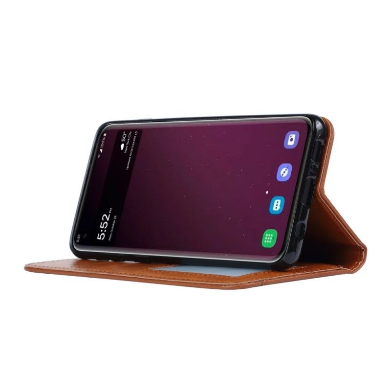 Flip Cover Samsung Galaxy S10 Plus Simili Cuir Porte-cartes