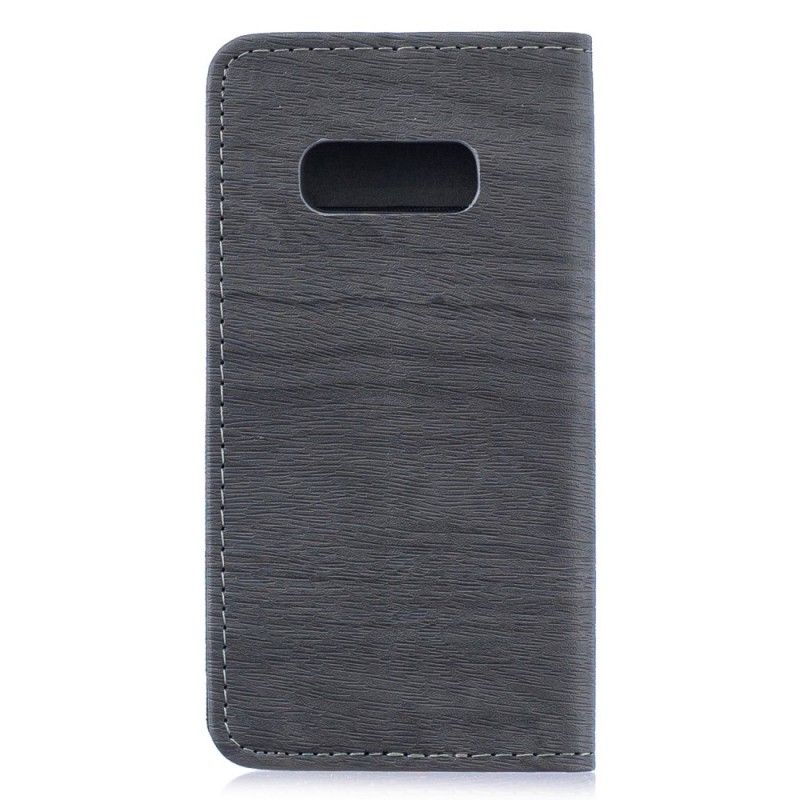 Flip Cover Samsung Galaxy S10e Effet Bois