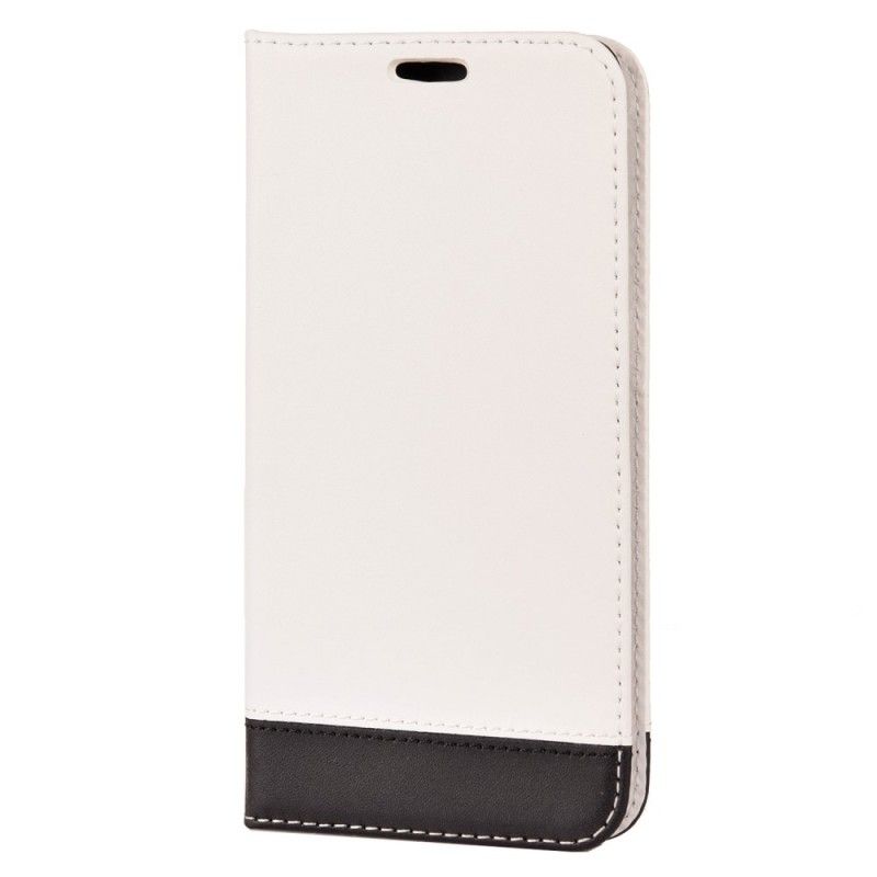 Flip Cover Samsung Galaxy S10e Simili Cuir Bicolore Line