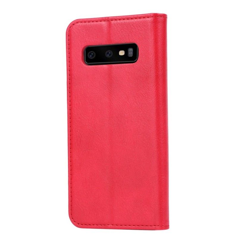 Flip Cover Samsung Galaxy S10e Simili Cuir Porte-cartes