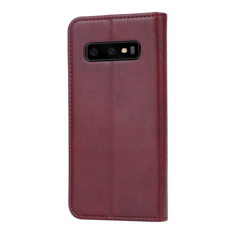 Flip Cover Samsung Galaxy S10e Simili Cuir Porte-cartes