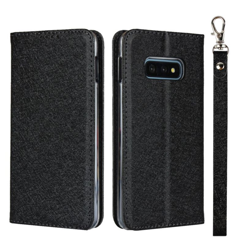 Flip Cover Samsung Galaxy S10e Style Cuir Douceur Avec Lanière