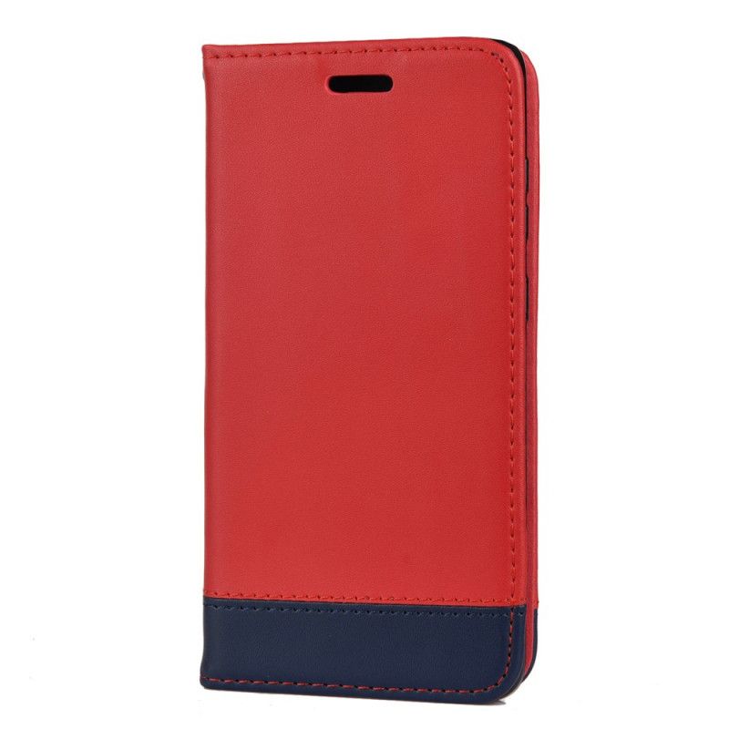 Flip Cover Samsung Galaxy S20 Cuir Fendu Bicolore Line