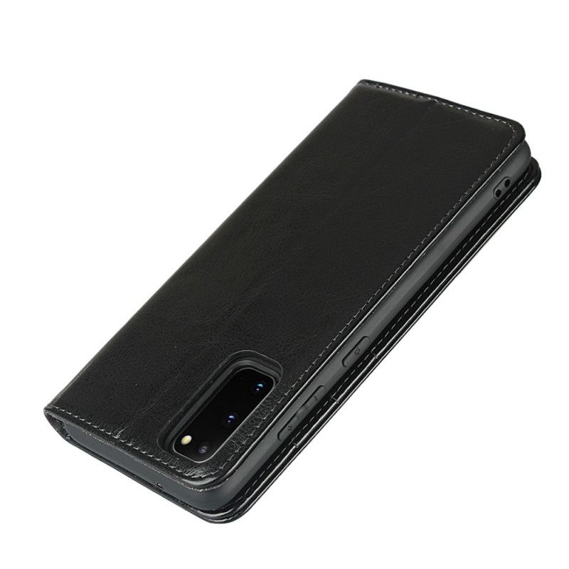 Flip Cover Samsung Galaxy S20 Cuir Véritable Proposition Couleurs