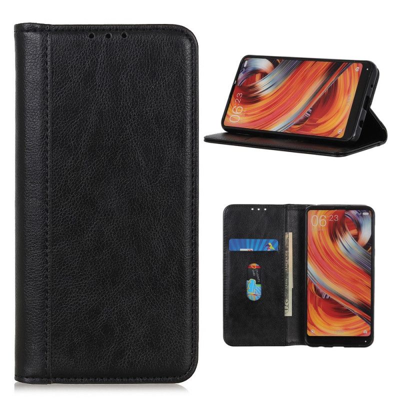 Flip Cover Samsung Galaxy S20 Fe Cuir Litchi Fendu Classique