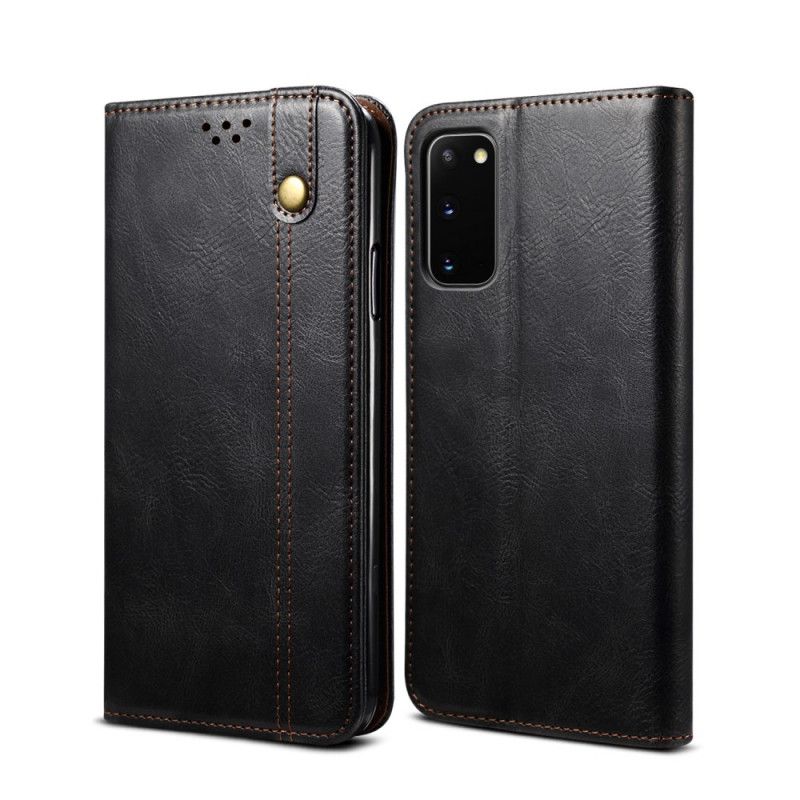 Flip Cover Samsung Galaxy S20 Fe Simili Cuir Ciré