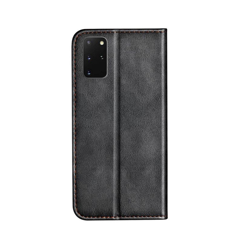 Flip Cover Samsung Galaxy S20 Plus / S20 Plus 5g Bicolore Effet Cuir