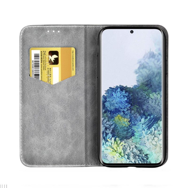 Flip Cover Samsung Galaxy S20 Plus / S20 Plus 5g Bicolore Effet Cuir