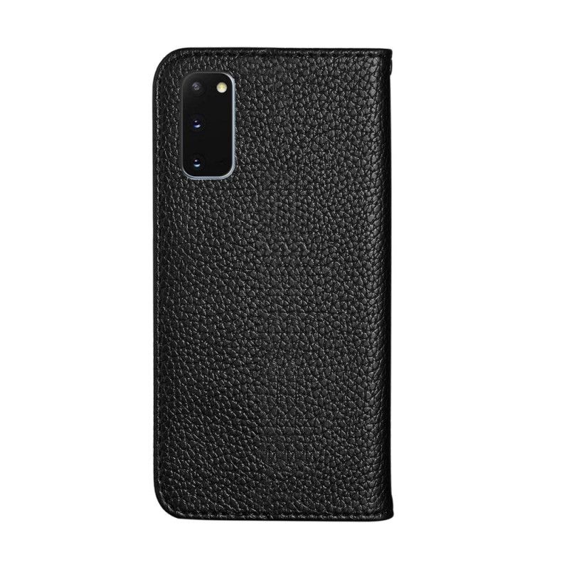 Flip Cover Samsung Galaxy S20 Simili Cuir Litchi Ultra Chic