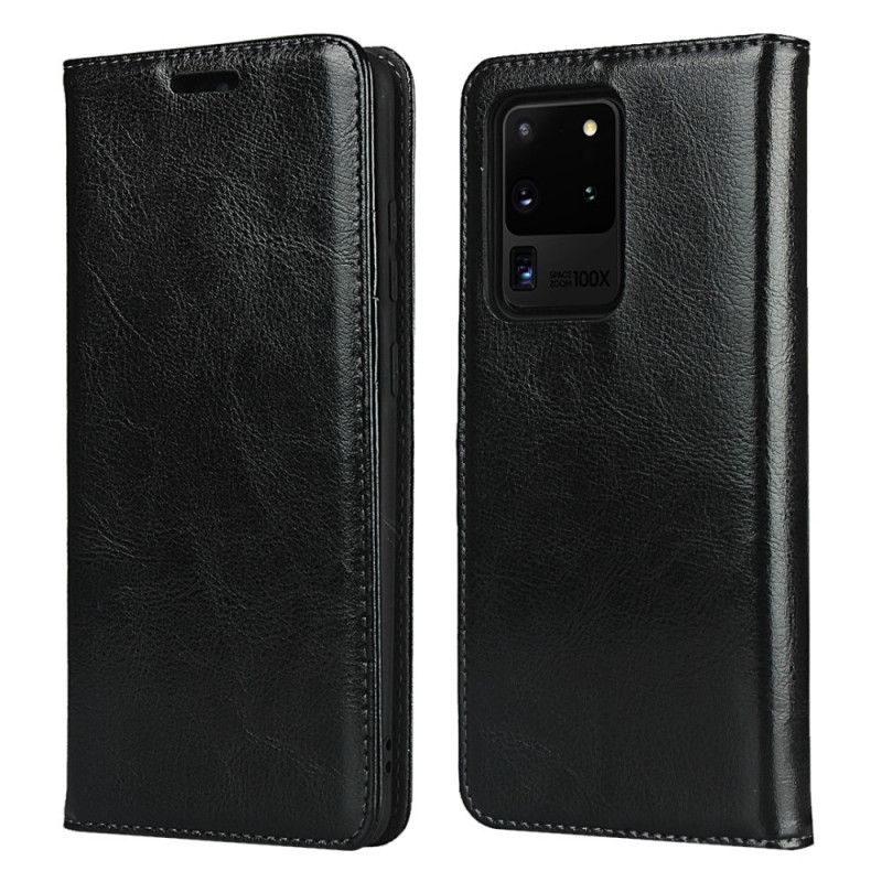 Flip Cover Samsung Galaxy S20 Ultra Cuir Véritable