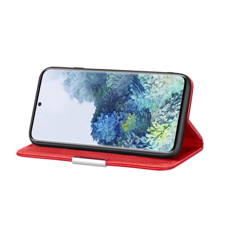 Flip Cover Samsung Galaxy S20 Ultra Simili Cuir Litchi Ultra Chic