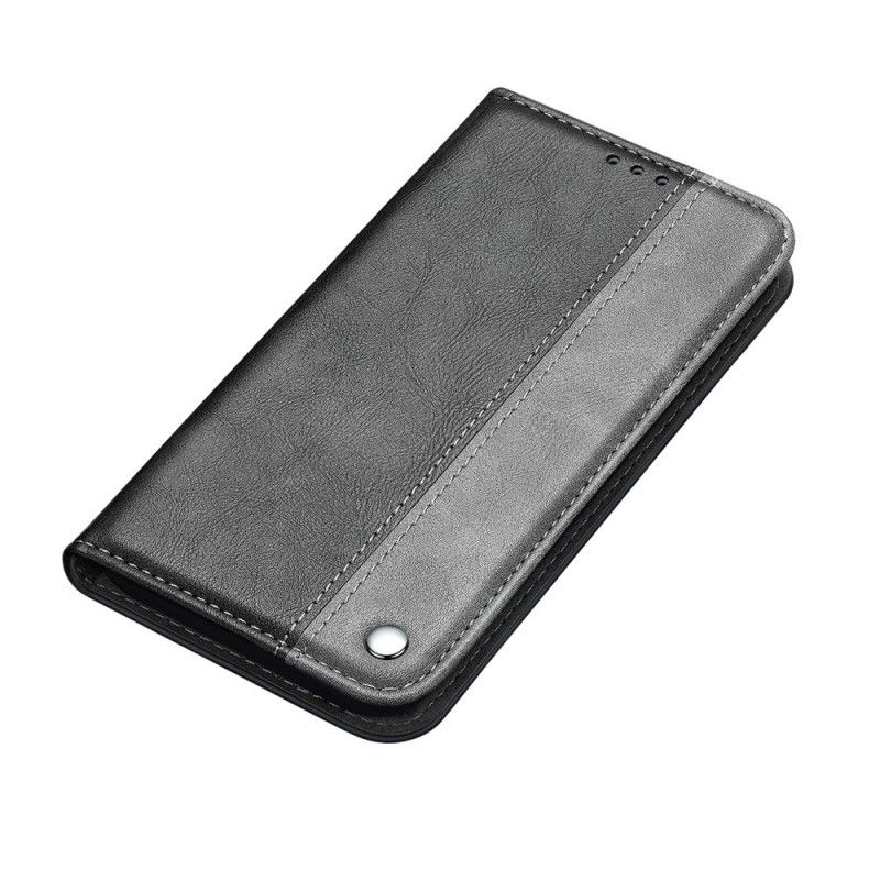 Flip Cover Samsung Galaxy S21 5g Bicolore Effet Cuir