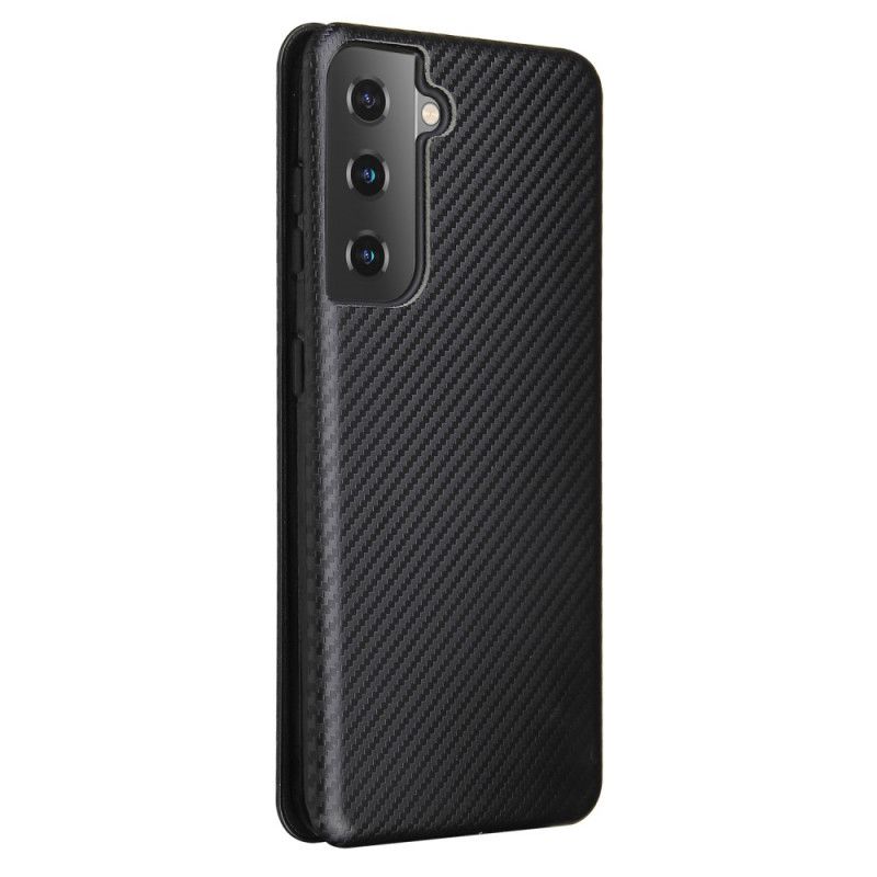 Flip Cover Samsung Galaxy S21 5g Fibre Carbone