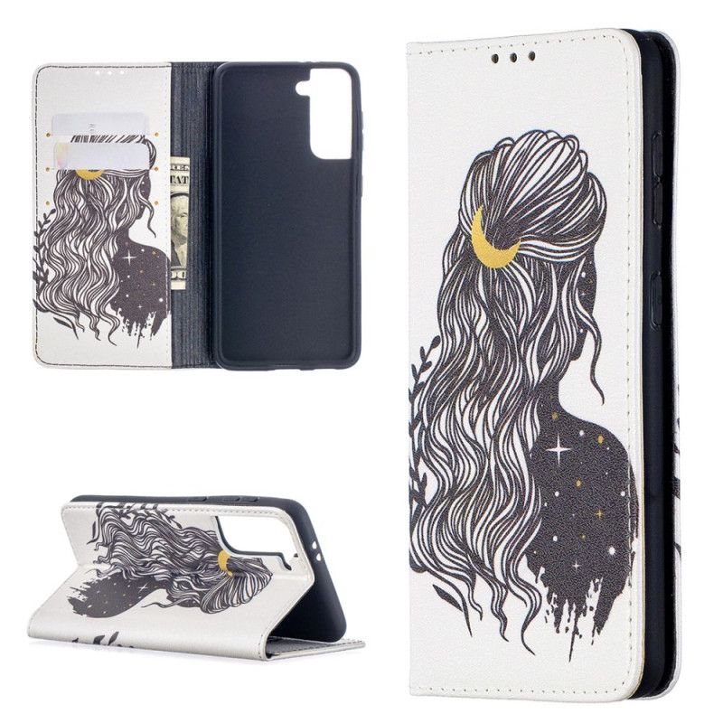 Flip Cover Samsung Galaxy S21 5g Jolie Chevelure