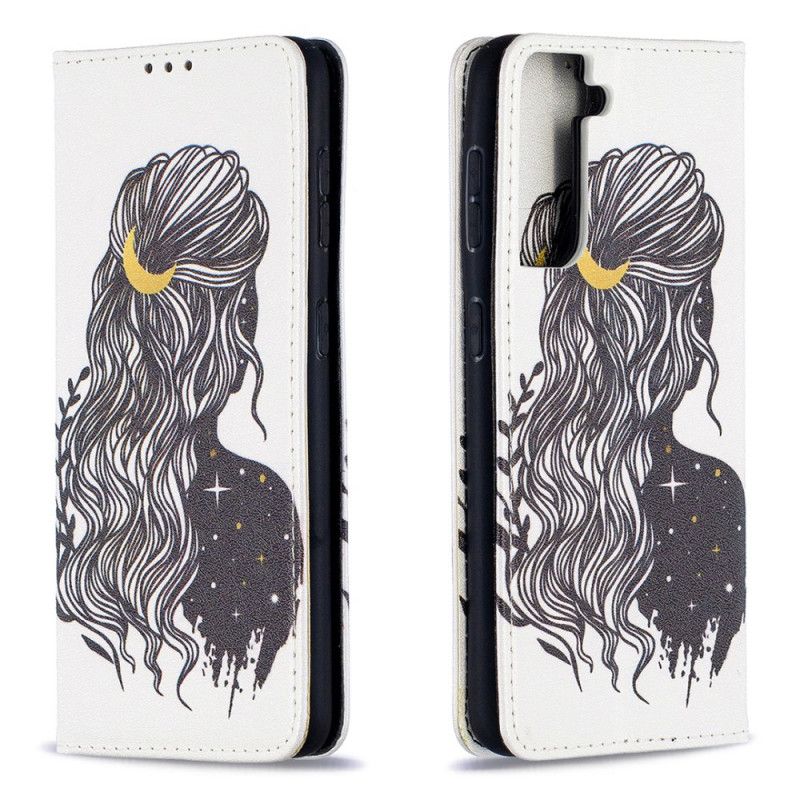 Flip Cover Samsung Galaxy S21 5g Jolie Chevelure