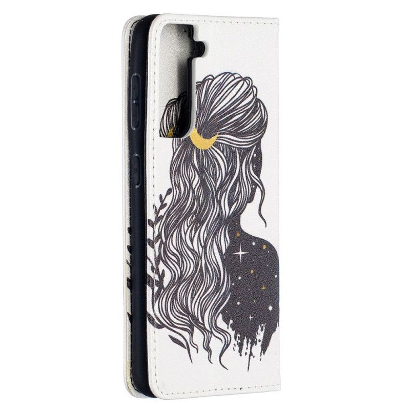 Flip Cover Samsung Galaxy S21 5g Jolie Chevelure