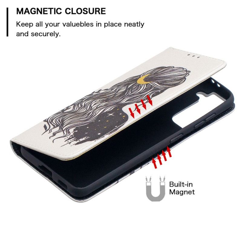 Flip Cover Samsung Galaxy S21 5g Jolie Chevelure