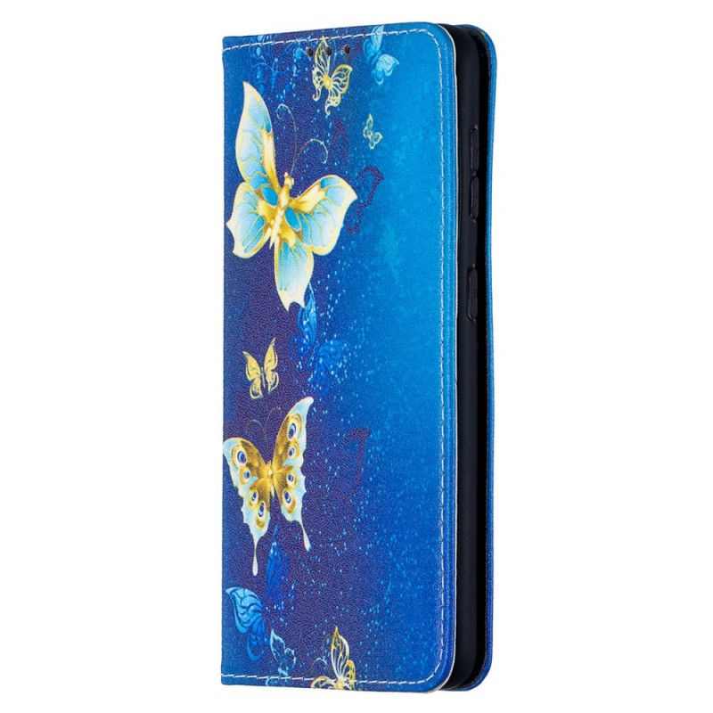 Flip Cover Samsung Galaxy S21 5g Papillons Colorés