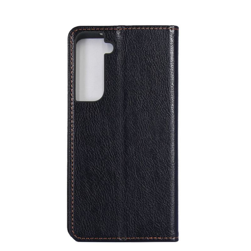 Flip Cover Samsung Galaxy S21 5g Style Cuir Classique