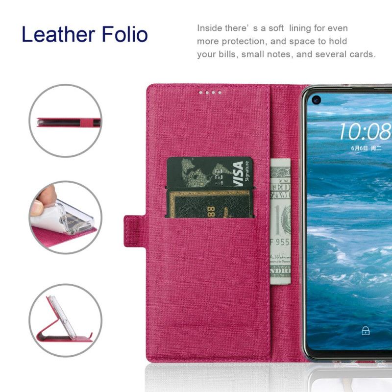 Flip Cover Samsung Galaxy S21 5g Texturée Vili Dmx