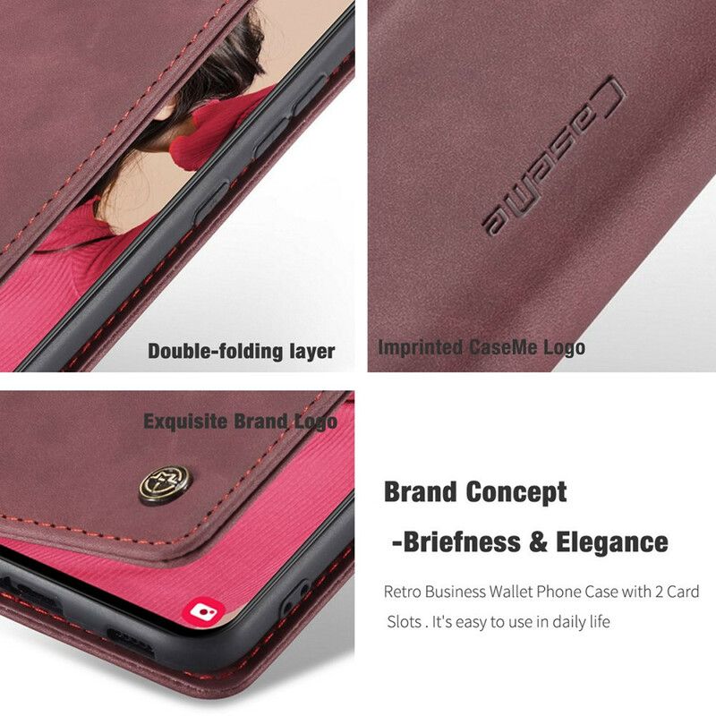 Flip Cover Samsung Galaxy S21 FE Caseme Simili Cuir