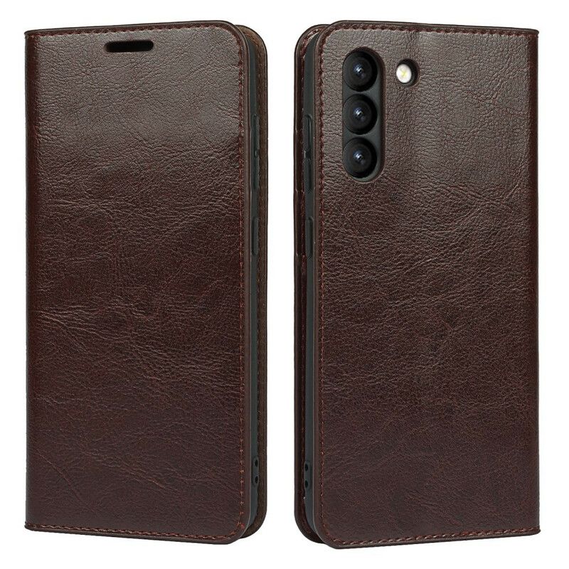 Flip Cover Samsung Galaxy S21 FE Cuir Véritable