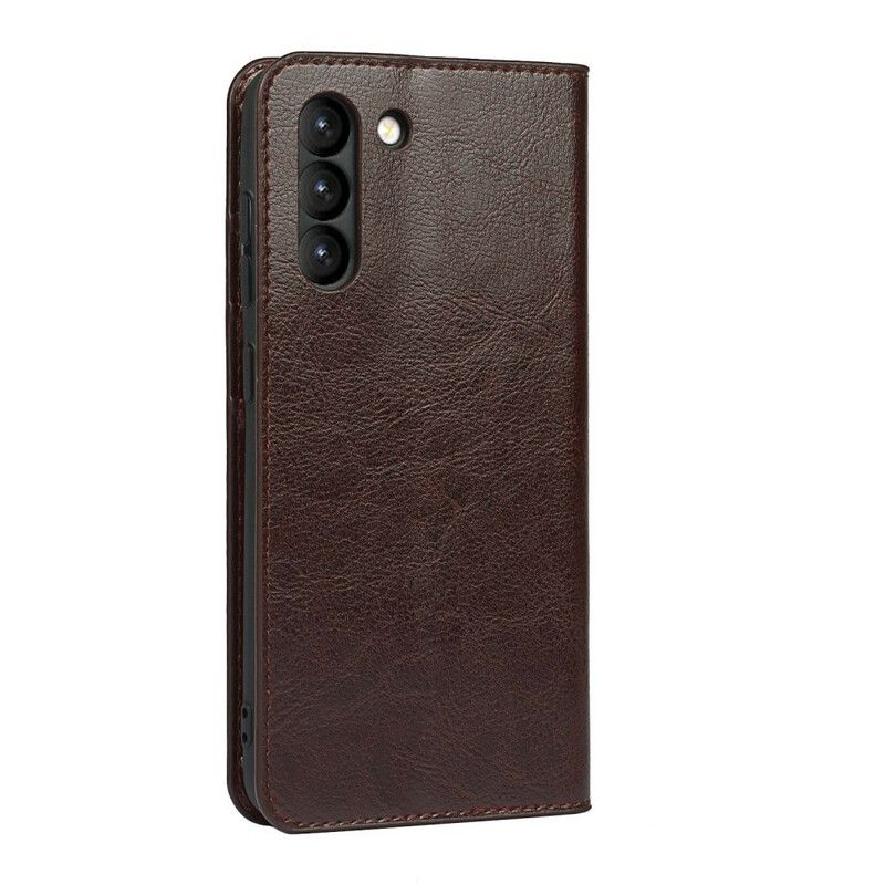 Flip Cover Samsung Galaxy S21 FE Cuir Véritable