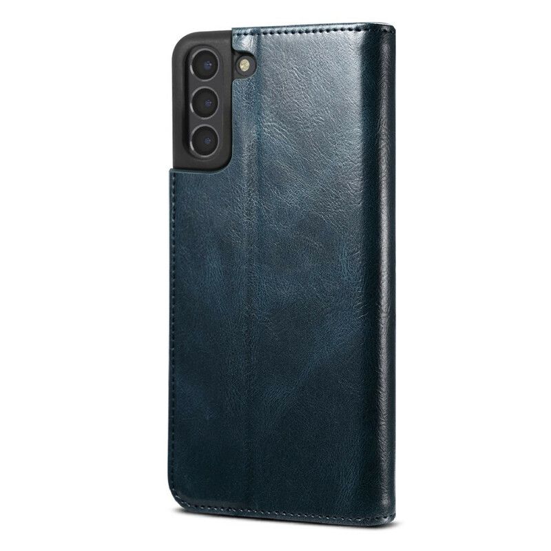 Flip Cover Samsung Galaxy S21 FE Simili Cuir Ciré